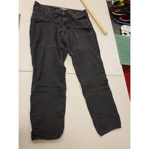Old Navy The Rockstar Jeans Womens 14 Regular Black Wash Denim Pants Trousers